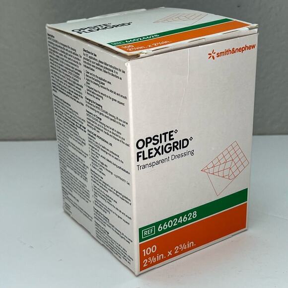 OpSite Flexigrid Transparent Film Dressing 2.4' x 2.75' in - 50 pcs - Picture 1 of 7